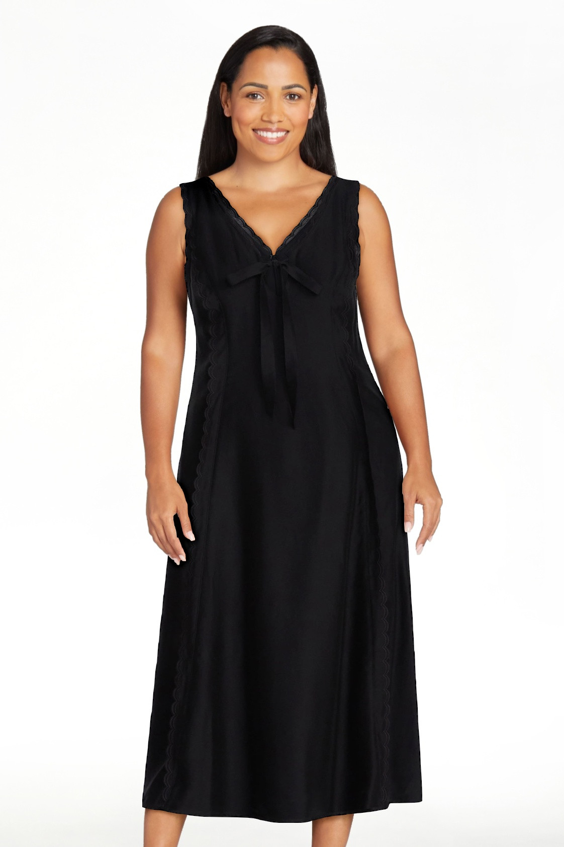 Scoop Women's and Women's Plus Maxi Keyhole Dress, Sizes 0-26W | Walmart (US)
