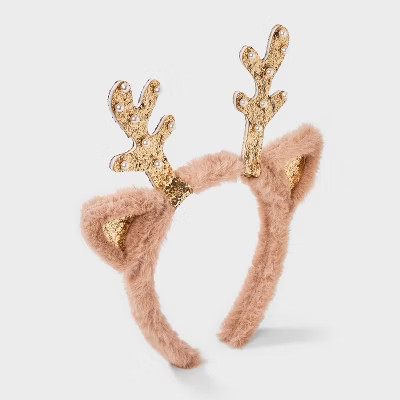 Girls' Holiday Reindeer Headband - Cat & Jack™ | Target