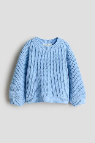 H & M - Chenille-Knit Sweater - Blue | H&M (US + CA)