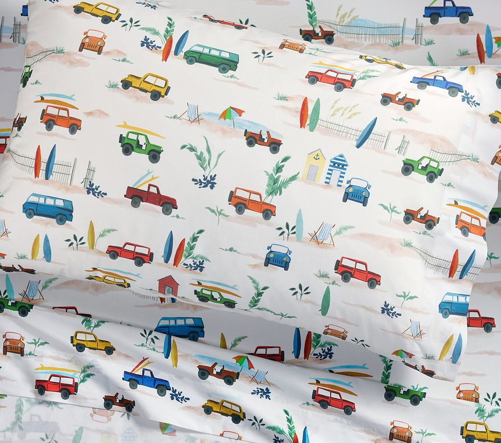 Surf Cars Organic Sheet Set | Pottery Barn Kids
