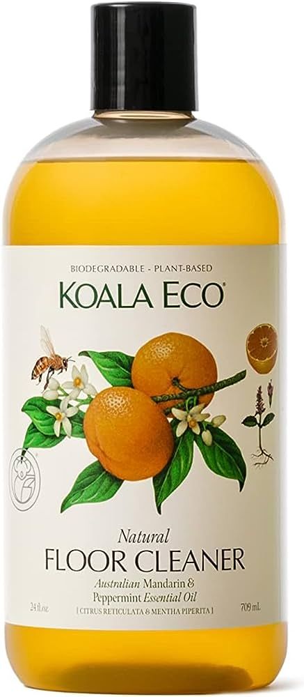 Koala Eco Natural Floor Cleaner with Australian Mandarin and Peppermint Essential Oil - 24oz | Amazon (US)