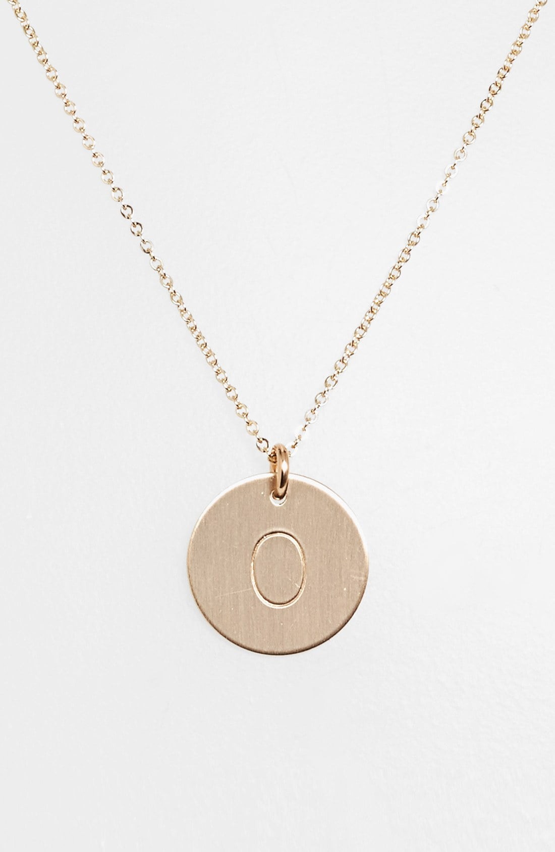 Nashelle 14k-Gold Fill Initial Disc Necklace | Nordstrom