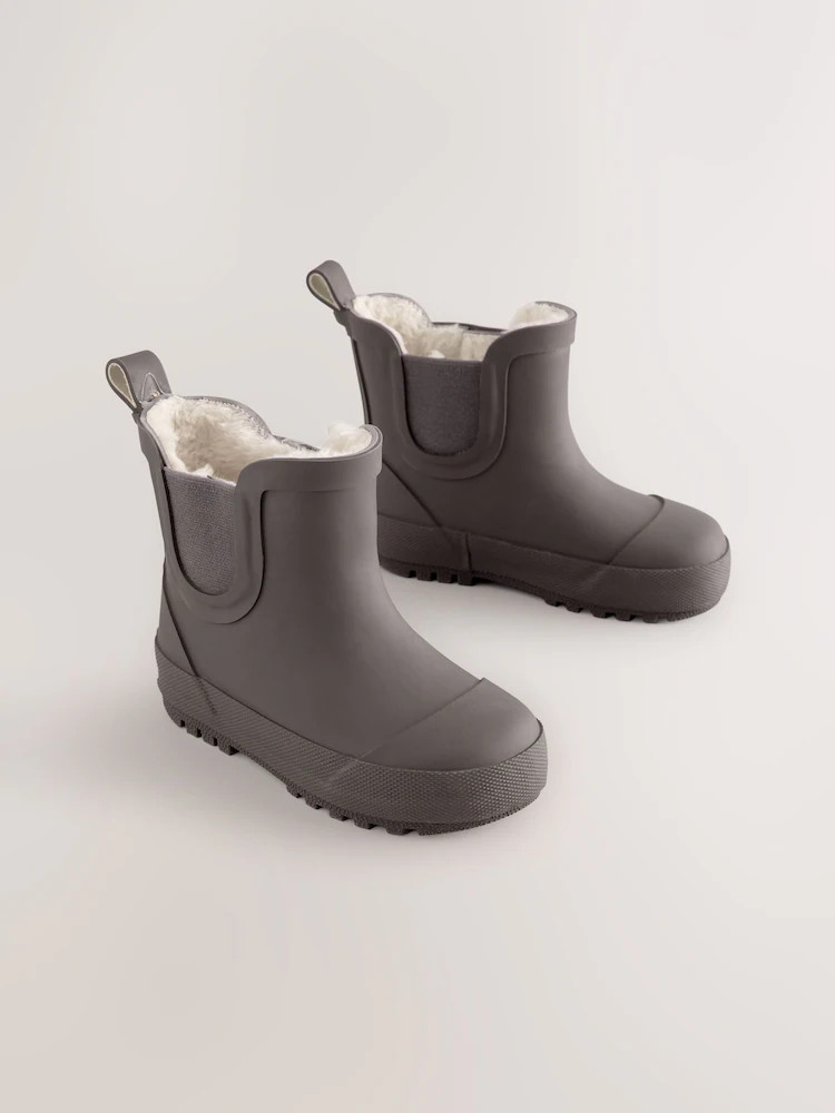 Chocolate Brown Warm Lined Ankle Wellies | Next US