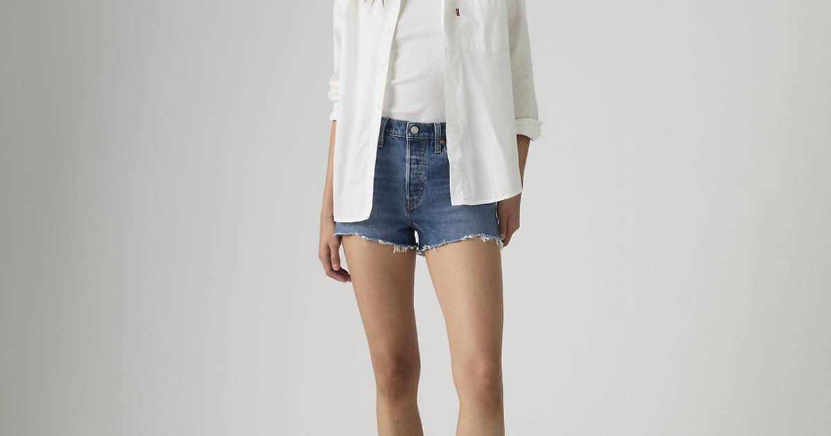 501\u00ae Original Fit High-rise Women's Shorts - Medium Wash | Levi's\u00ae US | Levi's US