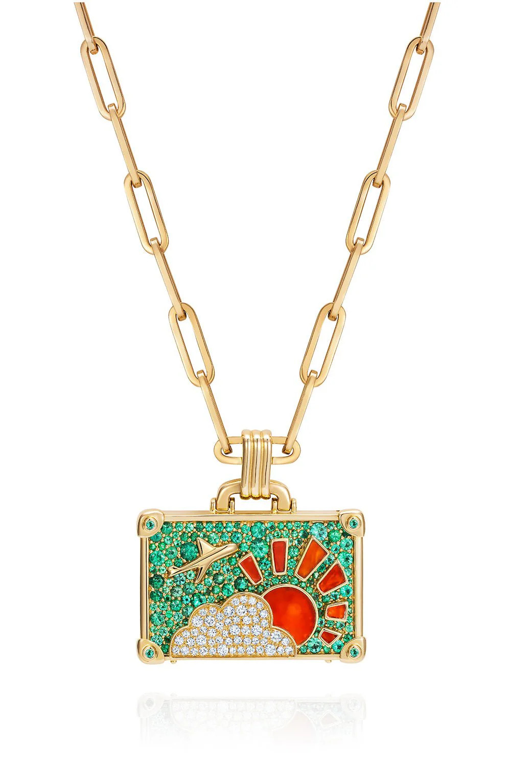 Large Colombian Beauty Suitcase Necklace | NEVERNOT | Marissa Collections