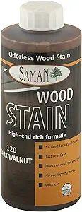 SamaN Interior Water Based Wood Stain - Natural Stain for Furniture, Moldings, Wood Paneling , Ca... | Amazon (US)