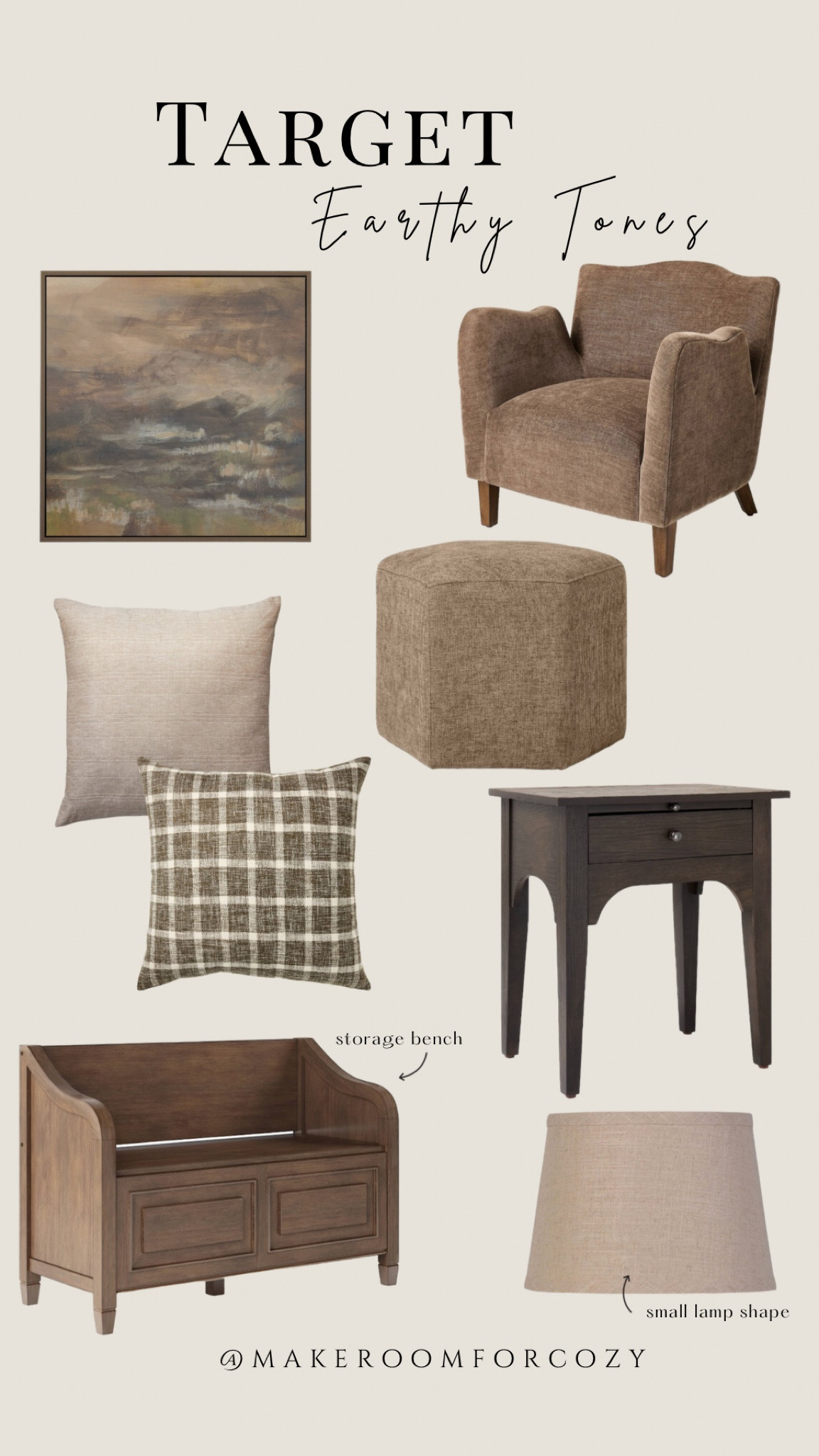 Earthy tones add so much depth and warmth to any space within your home! 🤎 

Home design, timeless design, furniture, home decor, home styling, living room, entryway, throw pillows, nightstand, wall art, accent chair, lamps

#LTKHome