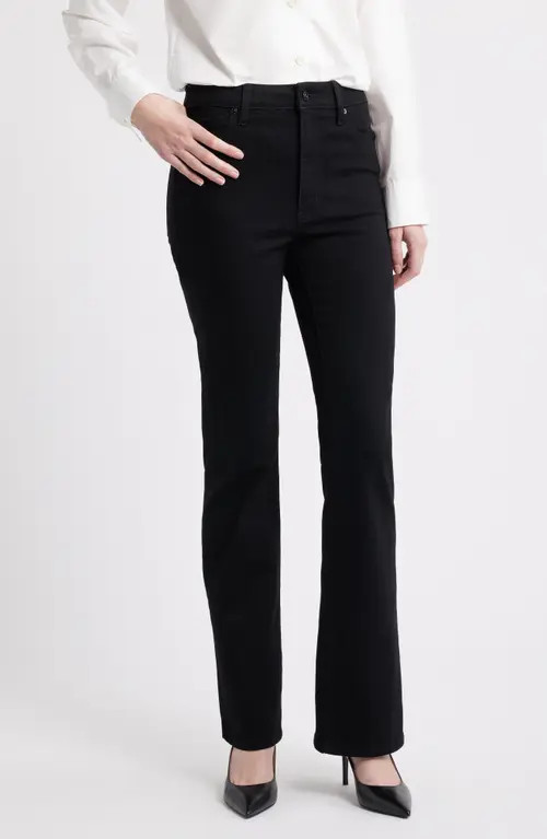 FRAME The Reboot High Waist Bootcut Jeans in Black at Nordstrom, Size 29 | Nordstrom