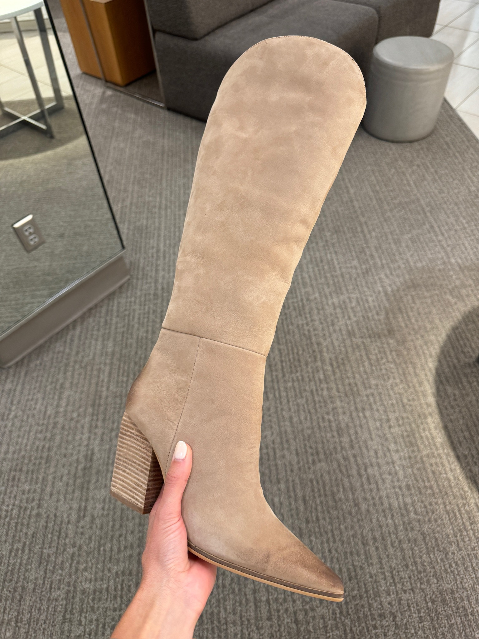 Such great boots! They have more worn look in person compared to the photo, but I love it! 


Loverly grey, NSALE, Boots, shoes, fall outfit, Steve Madden 

#LTKxNSale #LTKShoeCrush #LTKStyleTip