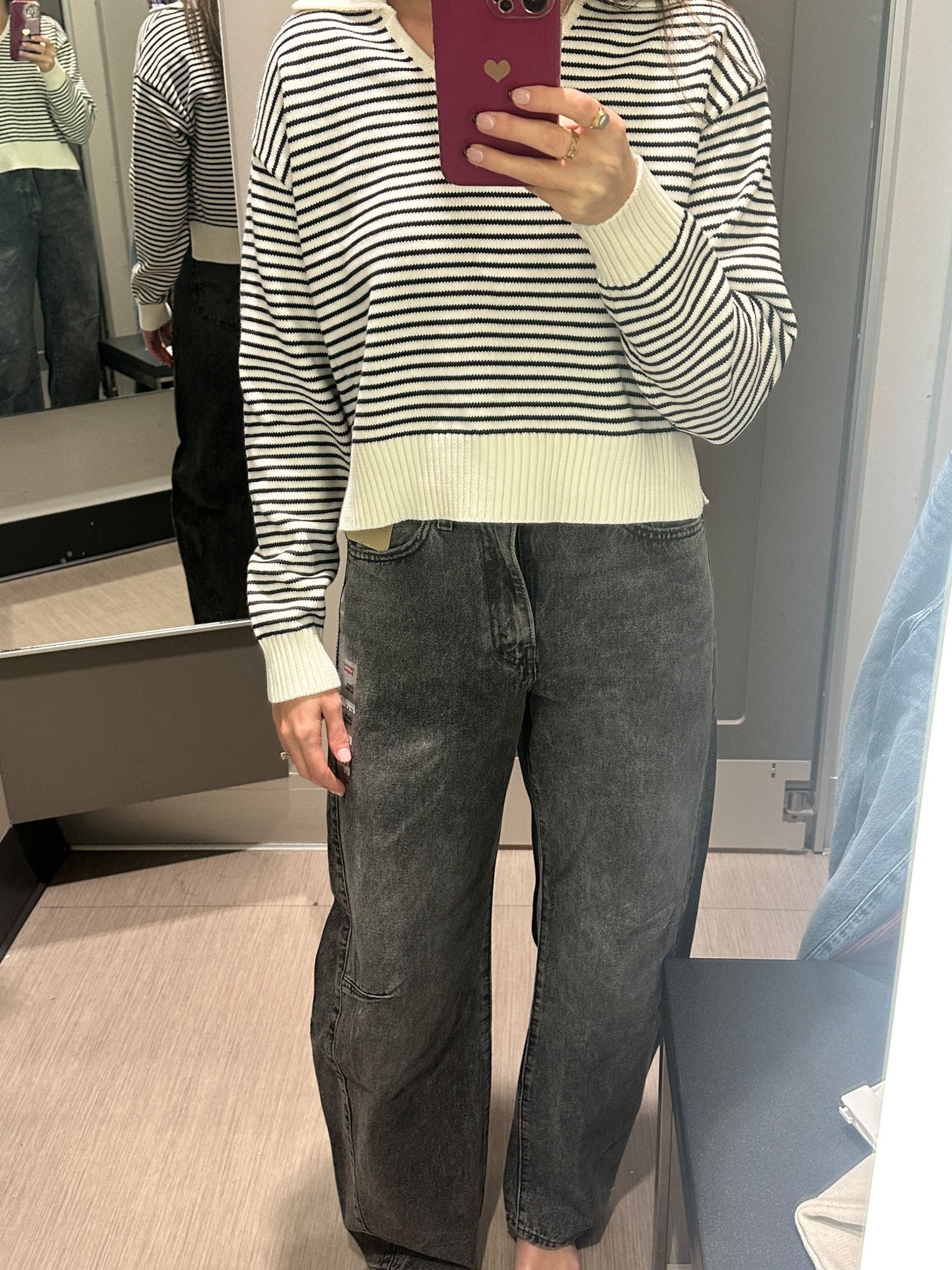 Size medium sweater, size 27 jeans - both TTS 

#LTKFindsUnder50 #LTKStyleTip #LTKFindsUnder100