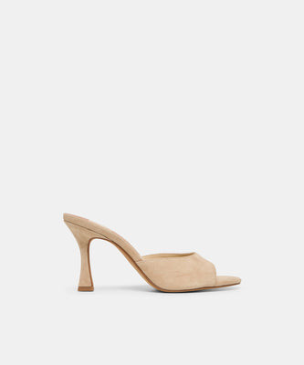 ROSHA HEELS CAMEL SUEDE | DolceVita.com