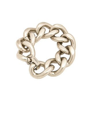 Isabel Marant Links Bracelet in Silver - Metallic Silver. Size all. | FWRD 