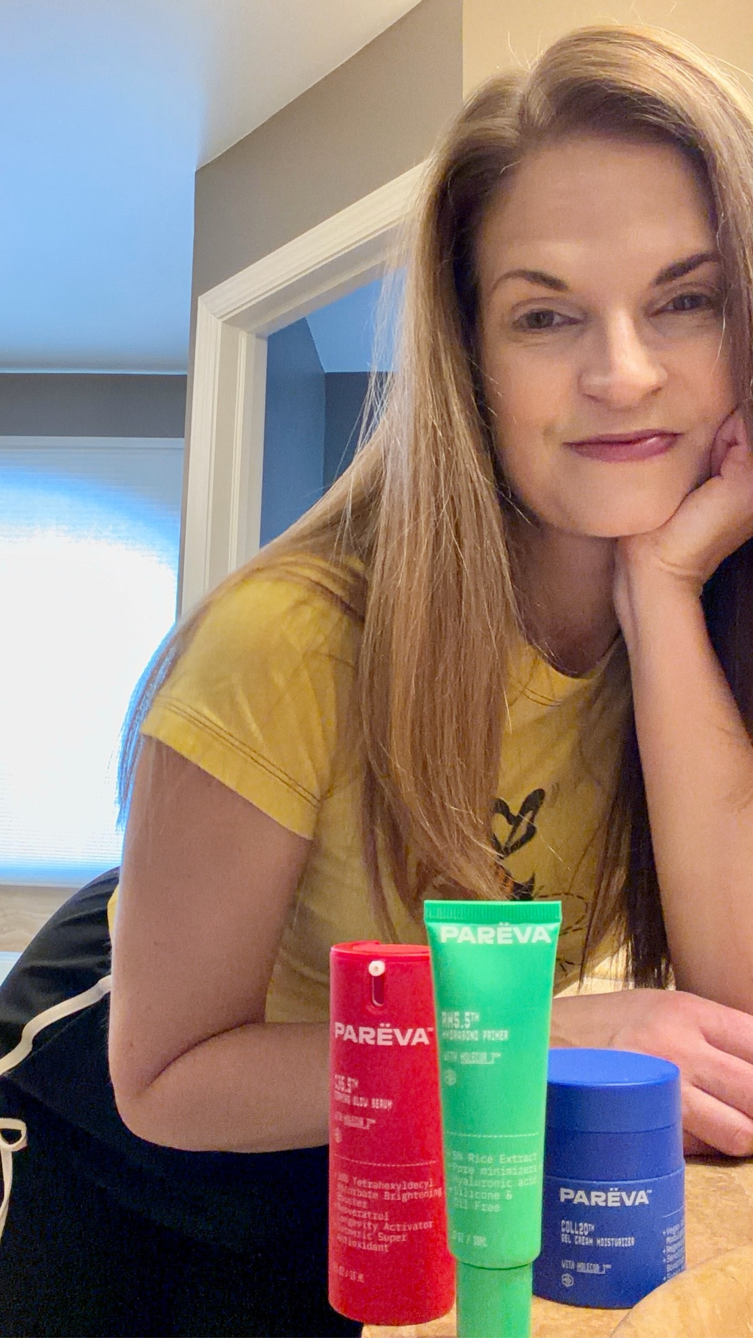 46 and finally loving my skin again.
Most women lose up to 40% of their collagen by age 50, and I was definitely feeling it. My skin was dry, irritated, and dull until I found Parëva — a scientist‑founded brand with a simple 3‑step routine designed specifically for aging skin.

✨ Step 1: Firming Glow Serum (30% Vitamin C)

This serum has been my daily defense against future aging. It firms, brightens and protects my skin day and night. The glow is instant — you can literally see it in my before & after.

💧 Step 2: Collagen Moisturizer

Think of this as “youth collagen in a bottle.” My wrinkles look softer, my hydration is next‑level (even in winter), and my skin just drinks it up. Another dramatic before & after moment.

🔒 Step 3: Hydrabond Primer

A barrier lotion + pore minimizer + primer all in one. It locks in hydration and makes makeup apply so much smoother.

My skin looks healthier, calmer, and more radiant than it has in years. Reset with science — your skin will thank you. Shop everything below!

#LTKOver40 #LTKBeauty #LTKmorningroutine