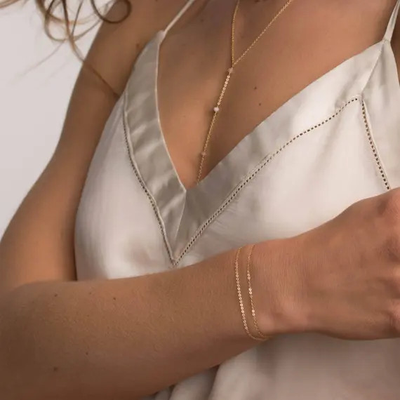 ALEX Bracelet  Basic Chain Bracelet  Delicate Bracelet | Etsy | Etsy (US)