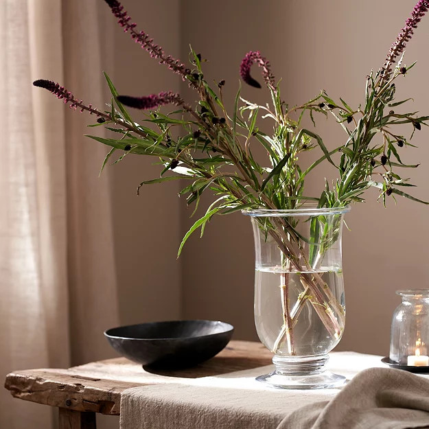 Bedworth Rolled Top Hurricane Vase | The White Company (UK)