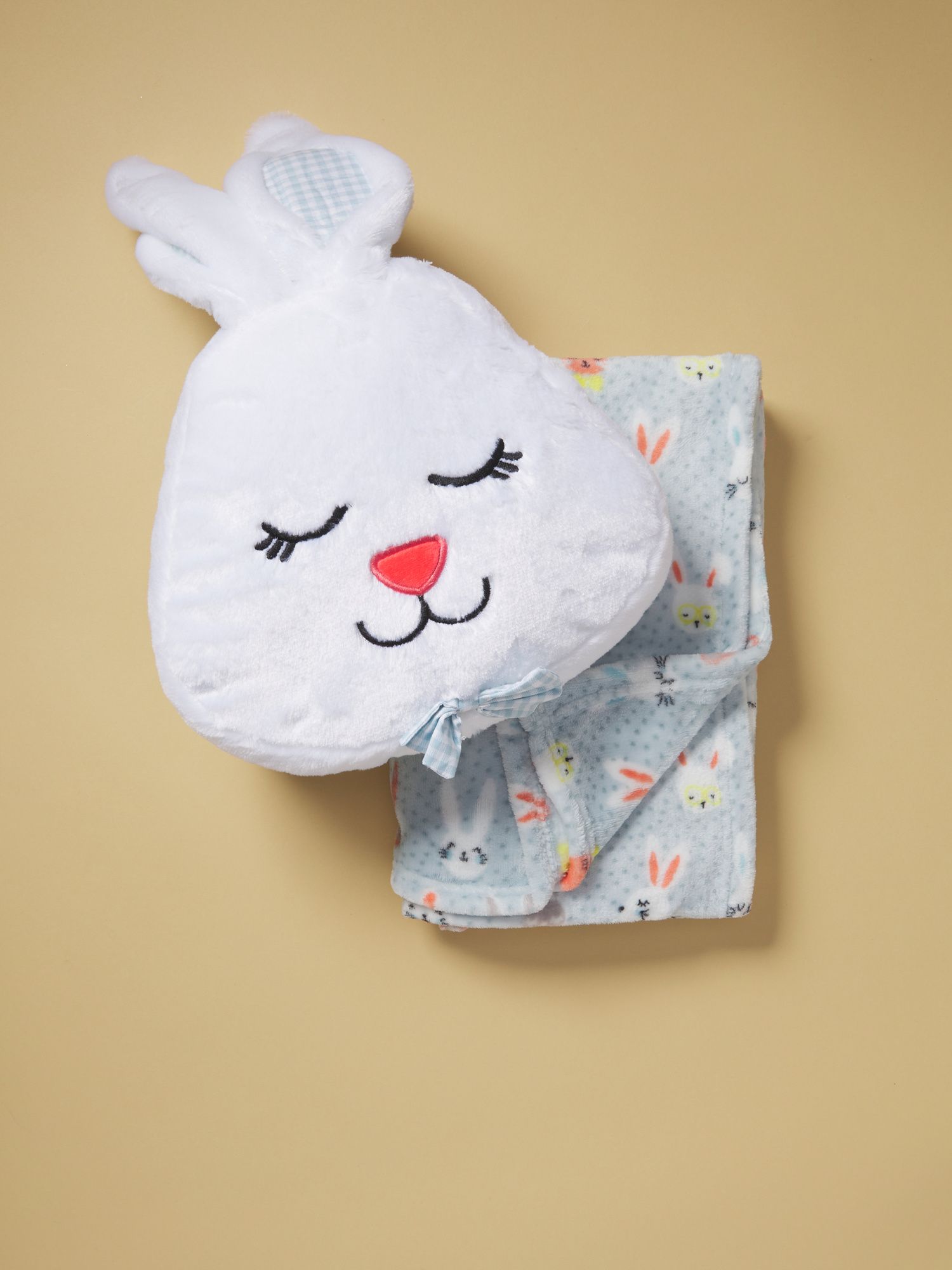 2pc Kids Dapper Bunny Pillow And Throw Set | Seasonal Decor | HomeGoods | HomeGoods