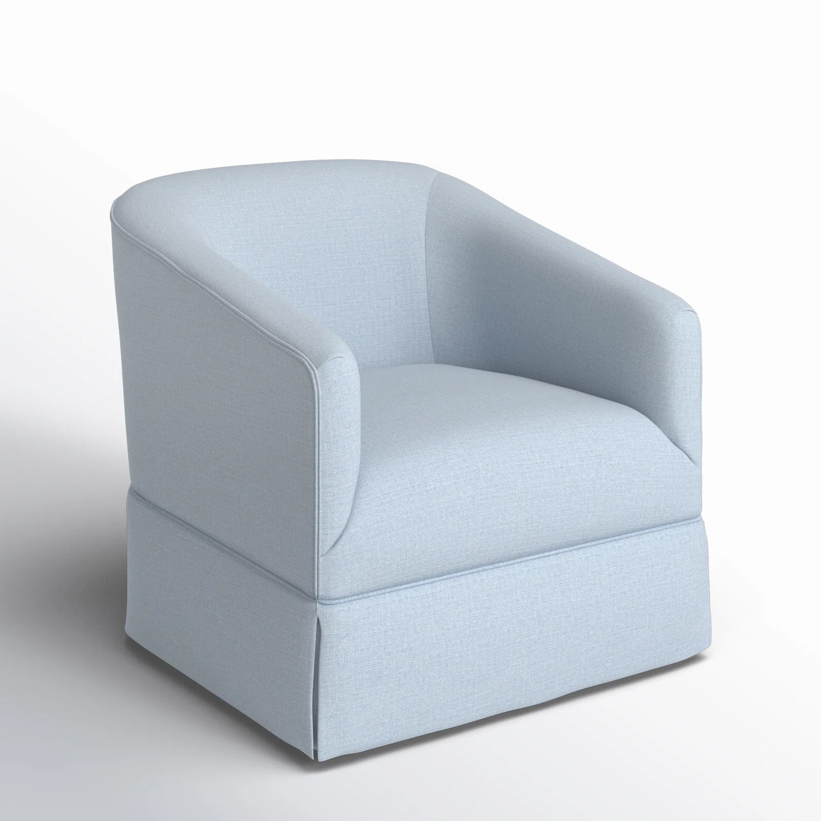 Delaplaine Upholstered Swivel Barrel Chair | Wayfair North America