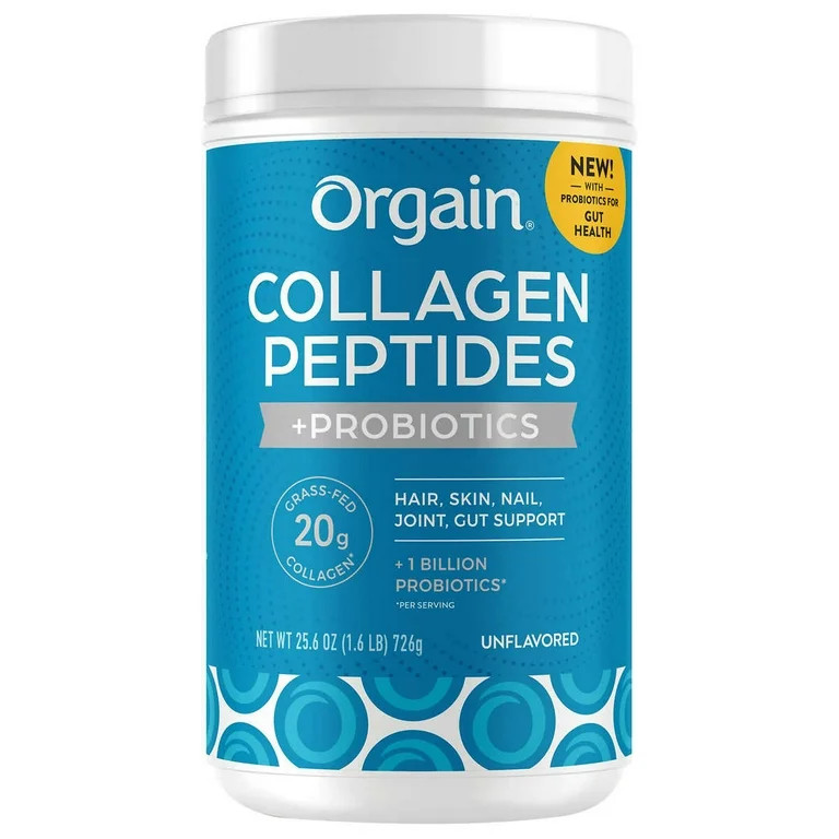Orgain Collagen Peptides + Probiotics, Unflavored, 1.6 Pounds | Walmart (US)