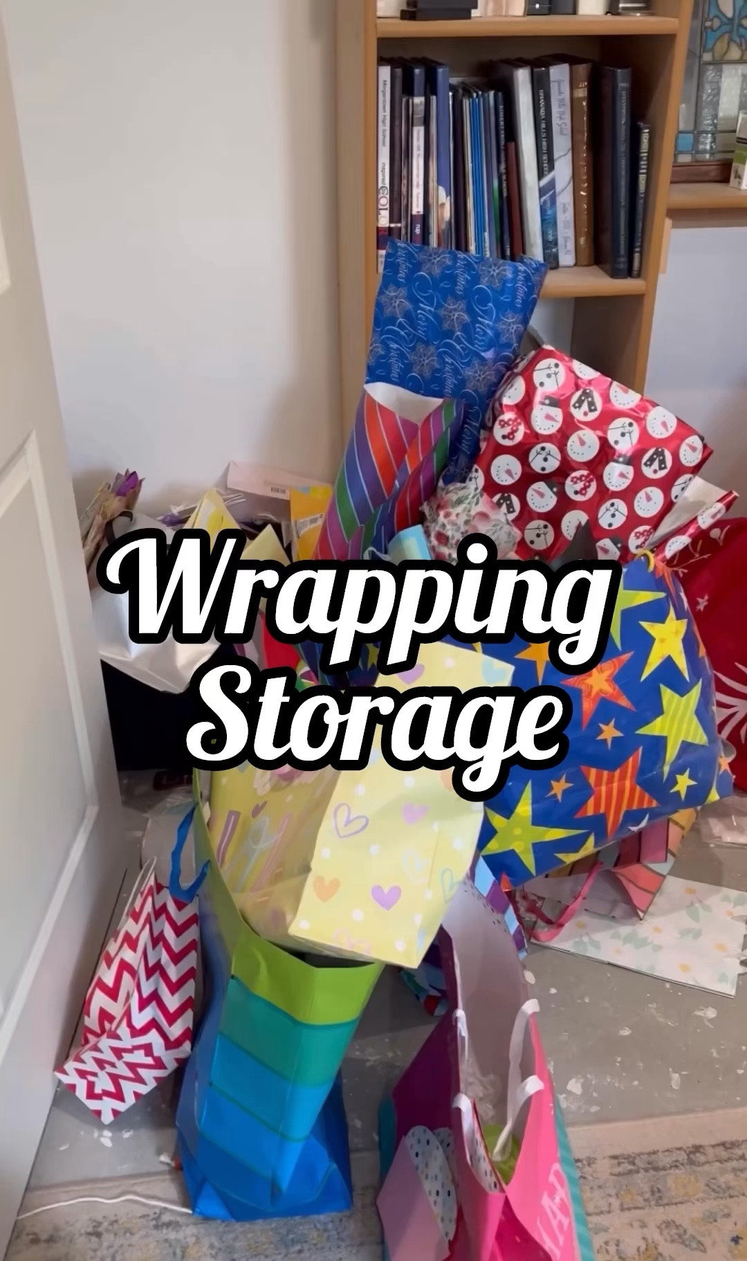 Going to be doing a lot of wrapping the next couple months! This space was stressing me out & I decided to take charge. Feeling much better about this situation now 👌🏻 

#LTKfamily #LTKHoliday #LTKSeasonal