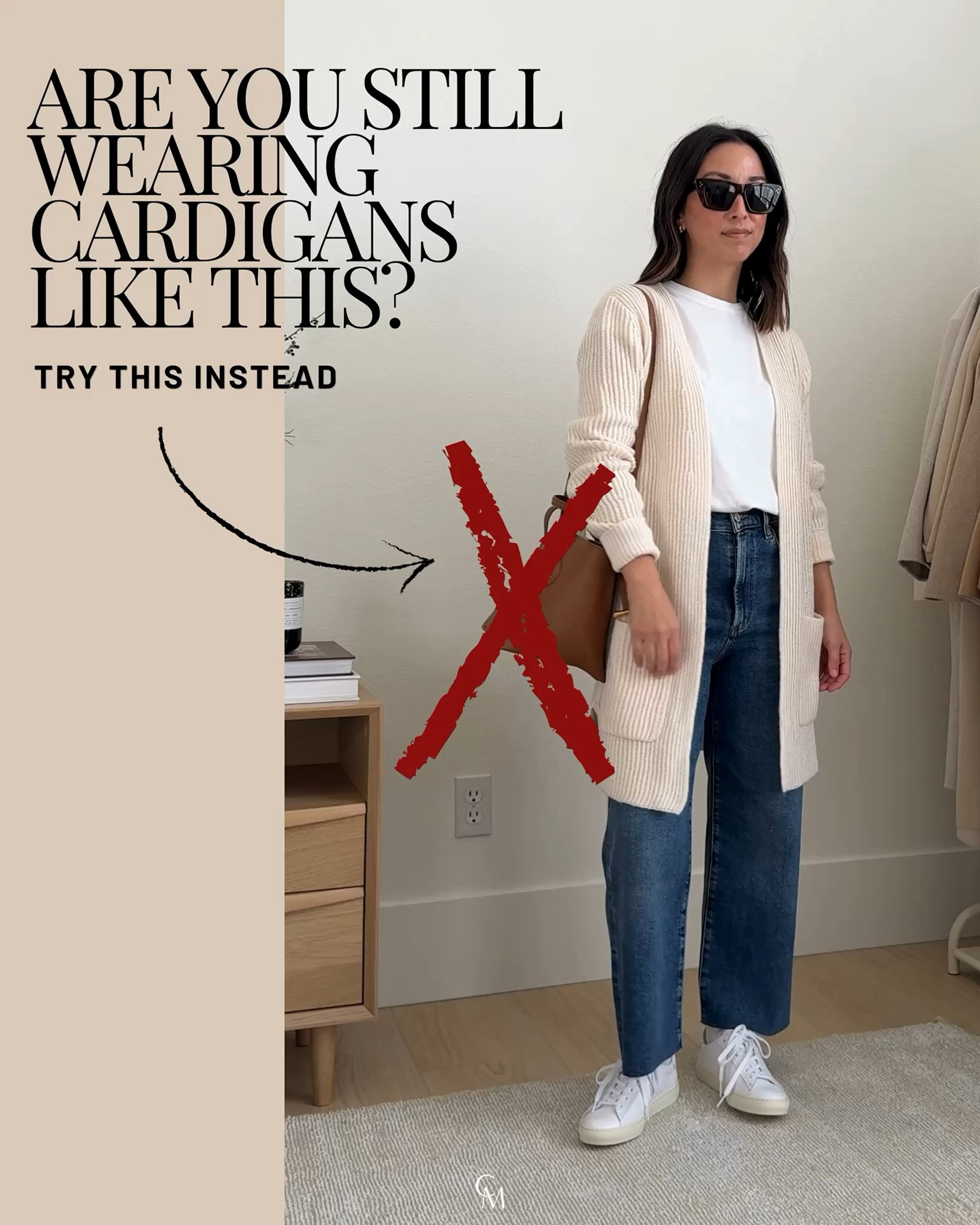 We’re moving on from the long, drapey cardigans. If you’re not sure what to wear instead, these are the shorter lengths and shapes I’m reaching for now.

Look 1:
Everlane tee medium
J.Crew lady cardigan xs (old)
Le Jean utility barrels 25
Veronica Beard loafers 5.5
Liffner shoulder bag (old)
YSL sunglasses

Look 2:
Quince cardigan xs
Everlane tank xs
Aritzia skirt xs
Loeffler Randall flats 5
Quince bucket bag small

Look 3:
Everlane tee medium
Alex Mill cardigan small
1961 Billie Barrels 25
Loeffler Randall flats5.5
Celine sunglasses
Mansur Gavriel tote (color is old)

Look 4:
Aritzia cotton cardigan small
Everlane tank xs
Aritzia tank xs
Mansur Gavriel ballet flats 5 (old)
Mansur Gavriel tulip bag. (old)
Celine sunglasses

Look 5:
Aritza cashmere cardigan small
Everlane tank xs
1961 Billie Barrels 25 in navy
Loeffler Randall ballet flats 5.5
Celine sunglasses
Electric Picks earrings

#LTKmomlife #LTKPetite