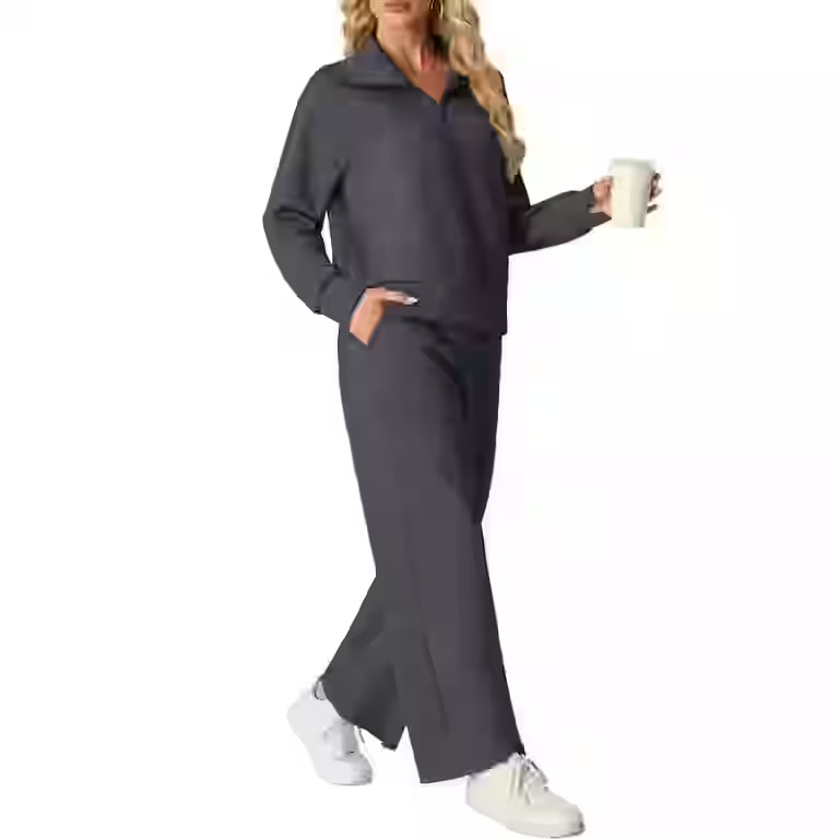 Cueply 2 Piece Sets for Women Outfits Sweatsuits Long Sleeve Sweatshirts Sweatpant Lounge Set wit... | Walmart (US)