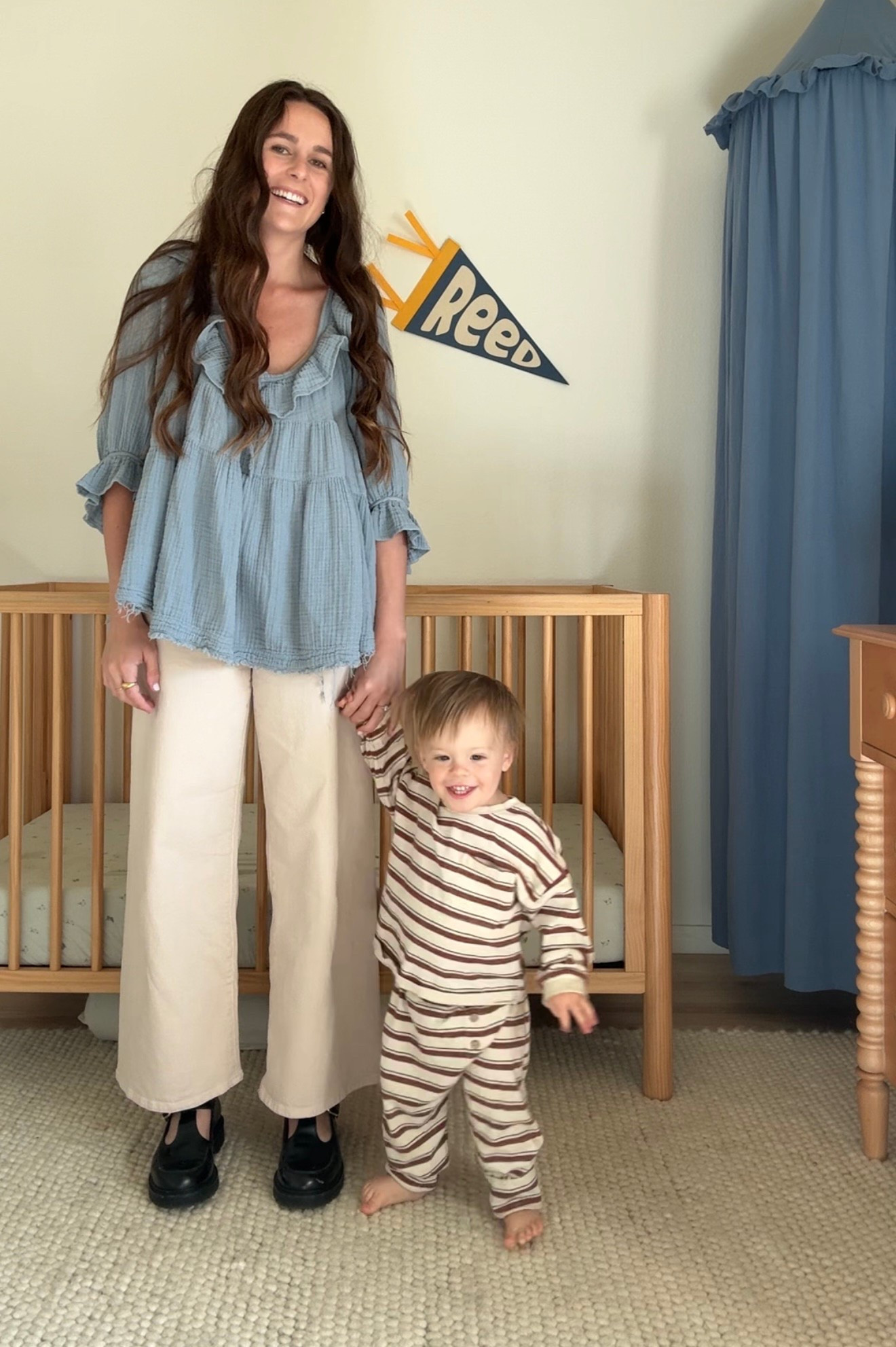 jeans under $30 sezane le crop dupe! same material as the le crop, run large

Reed’s wearing #ryleeandcru my code: EMWESTBY gives you 10% off

#LTKFindsUnder50 #LTKFamily #LTKWorkwear