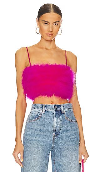 Pixie Top | Neon Pink Top | Feather Top | Hot Pink Top | Pink Crop Top | Spring Tops | Cute Tops | Revolve Clothing (Global)