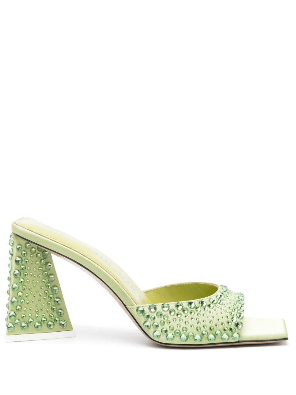 The Attico Mini Devon heeled sandals - Green | Farfetch Global