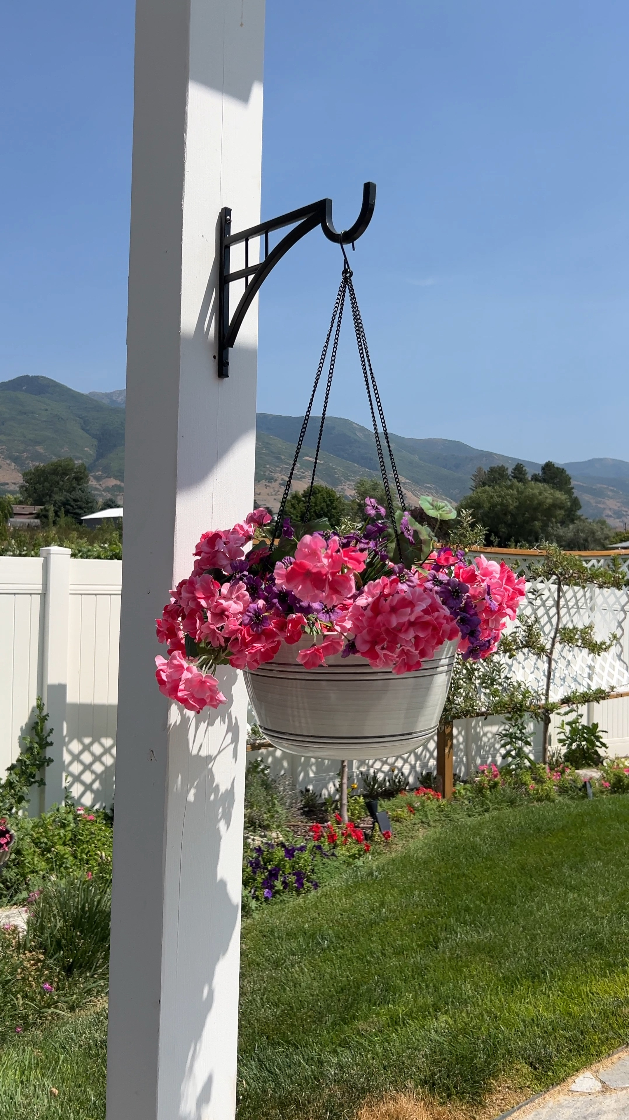 Save yourself some time with outdoor faux florals from Amazon! The pink version is out, so I linked a similar option. The hanging pot is a great price from Lowe’s. 

#LTKHome #LTKVideo #LTKSeasonal