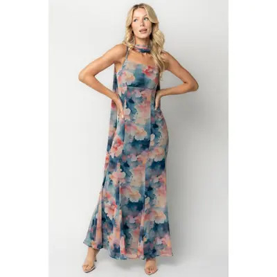 Baltic Børn Province Maxi Dress in Blue Multi at Nordstrom, Size X-Large | Nordstrom