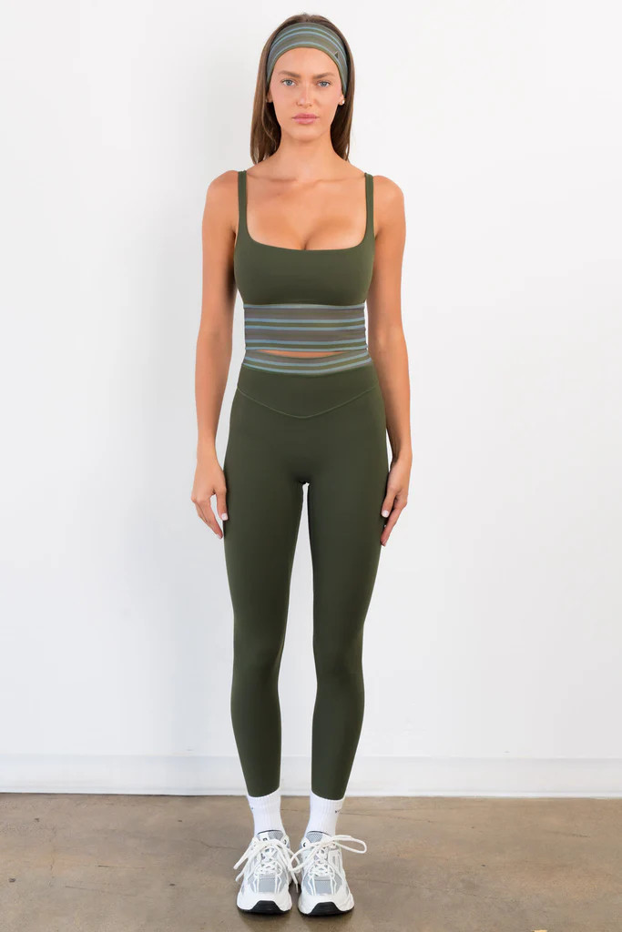 Cloud II™ Accent Pant - Olive Stripe | Vitality
