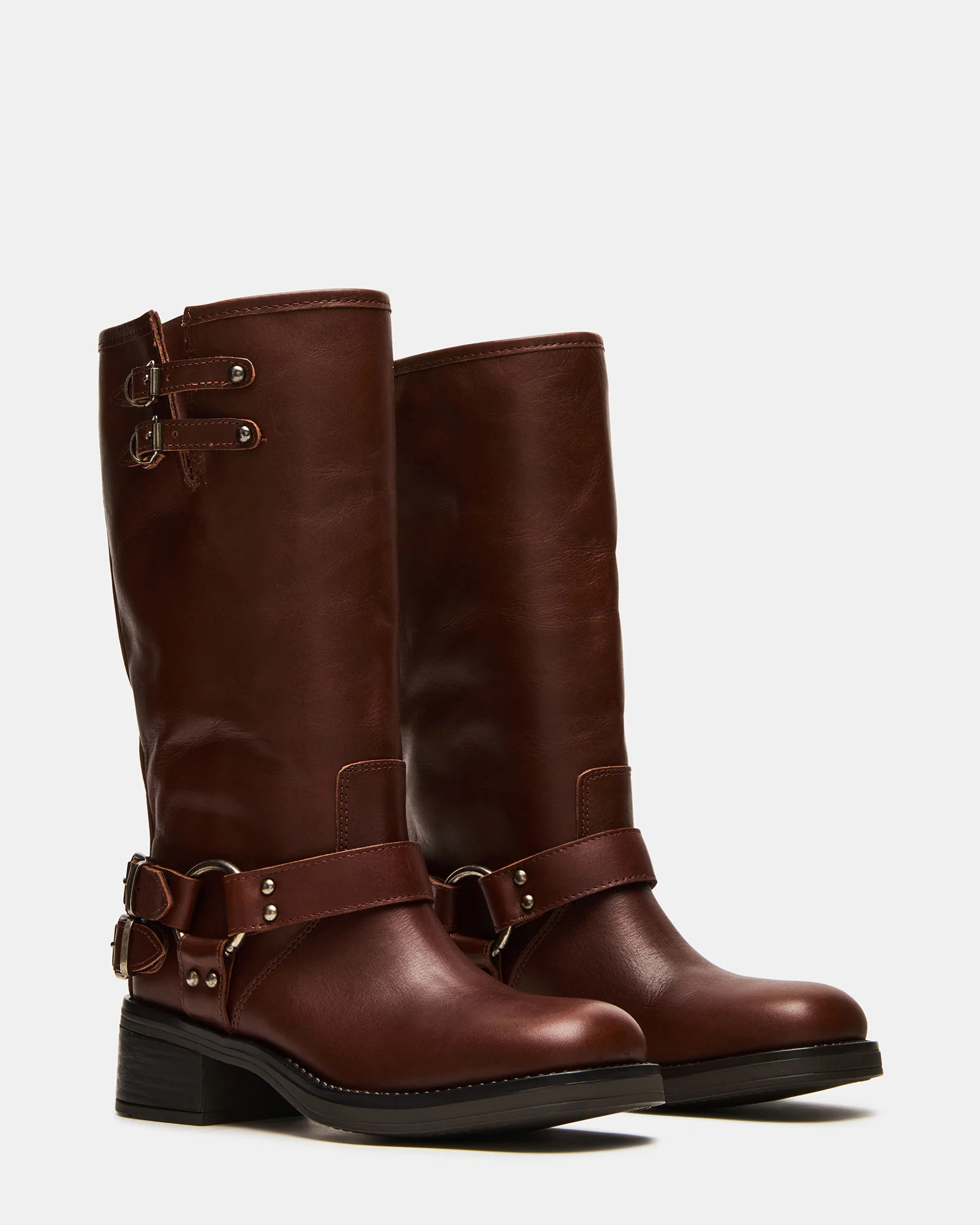ASTOR Brown Leather Wide Calf Knee-High Women's Boot | Steve Madden (US)