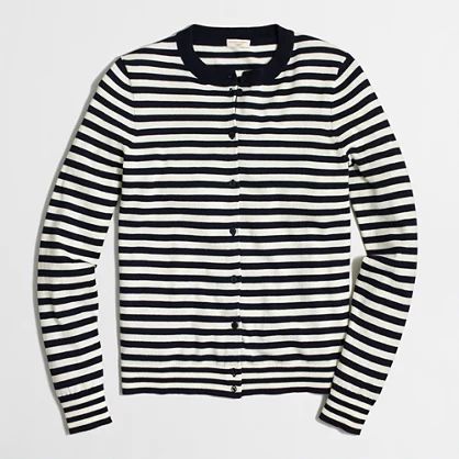 Striped Caryn cardigan sweater | J.Crew Factory