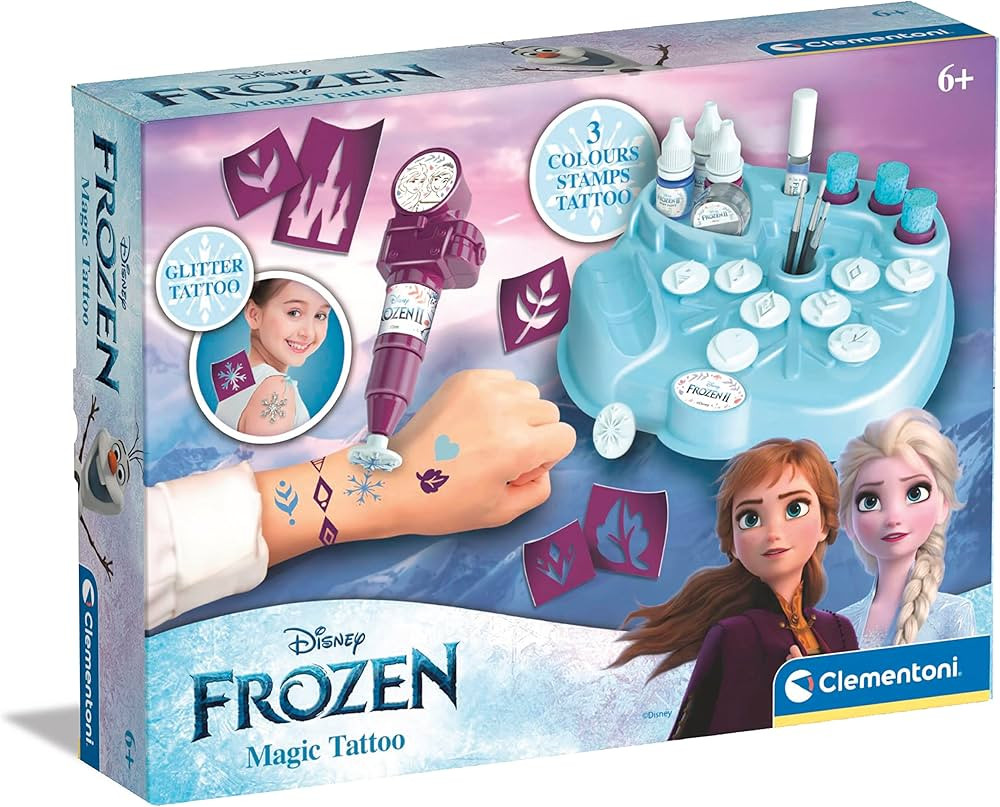 Clementoni-125 3 Disney Frozen 2-Magic Kit Temporanei, Banchetto con Penna per Tattoo, Gioco Crea... | Amazon (IT)