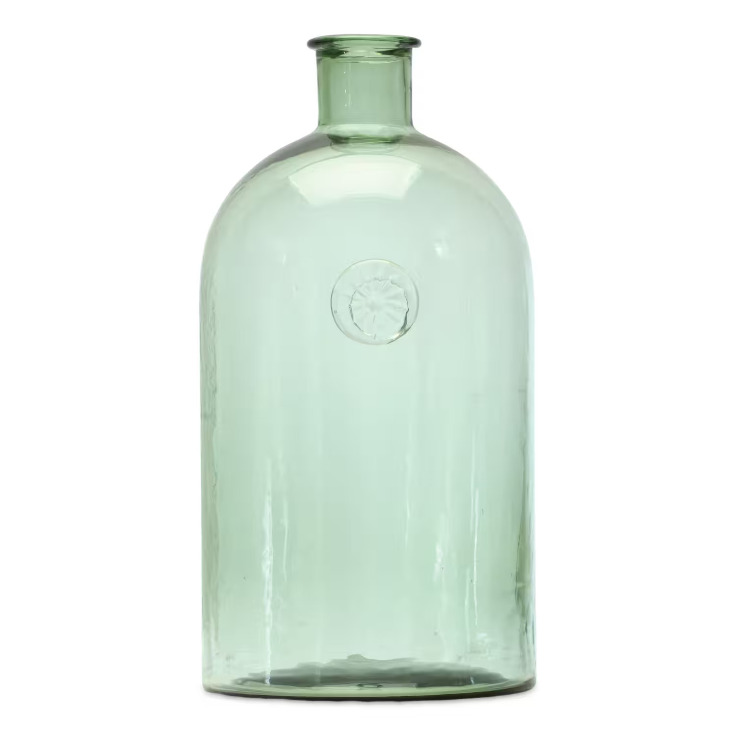 BreeBe - Sage Glass Bottle Neck Vase 12""H - Green | Best Buy U.S.