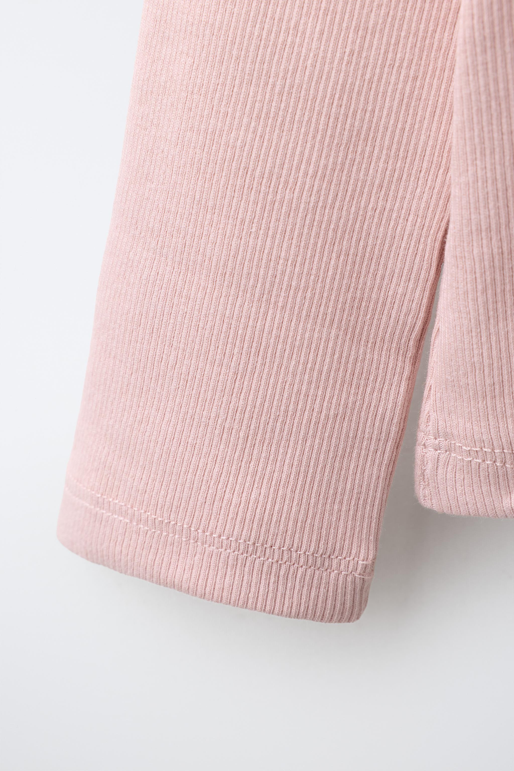 T-shirt with a peter pan collar and long sleeves. | Zara US