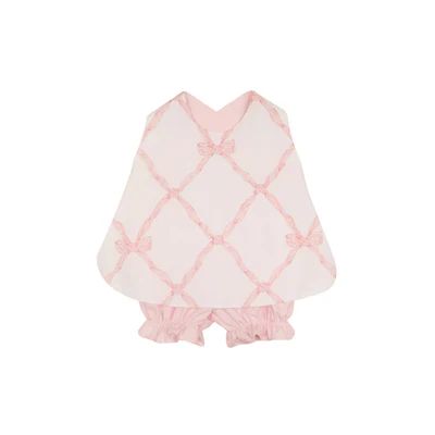 Belle Meade Bow with Plantation Pink Bloomers | The Beaufort Bonnet Company