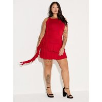 Ruffle Mini Skirt in Red | Torrid (US & Canada)