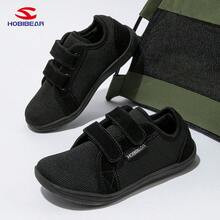 1pair Black Minimalist Athletic Shoes For Boys & Girls, Comfortable Outdoor Walking Sneakers, Suitable For All Seasons | SHEIN