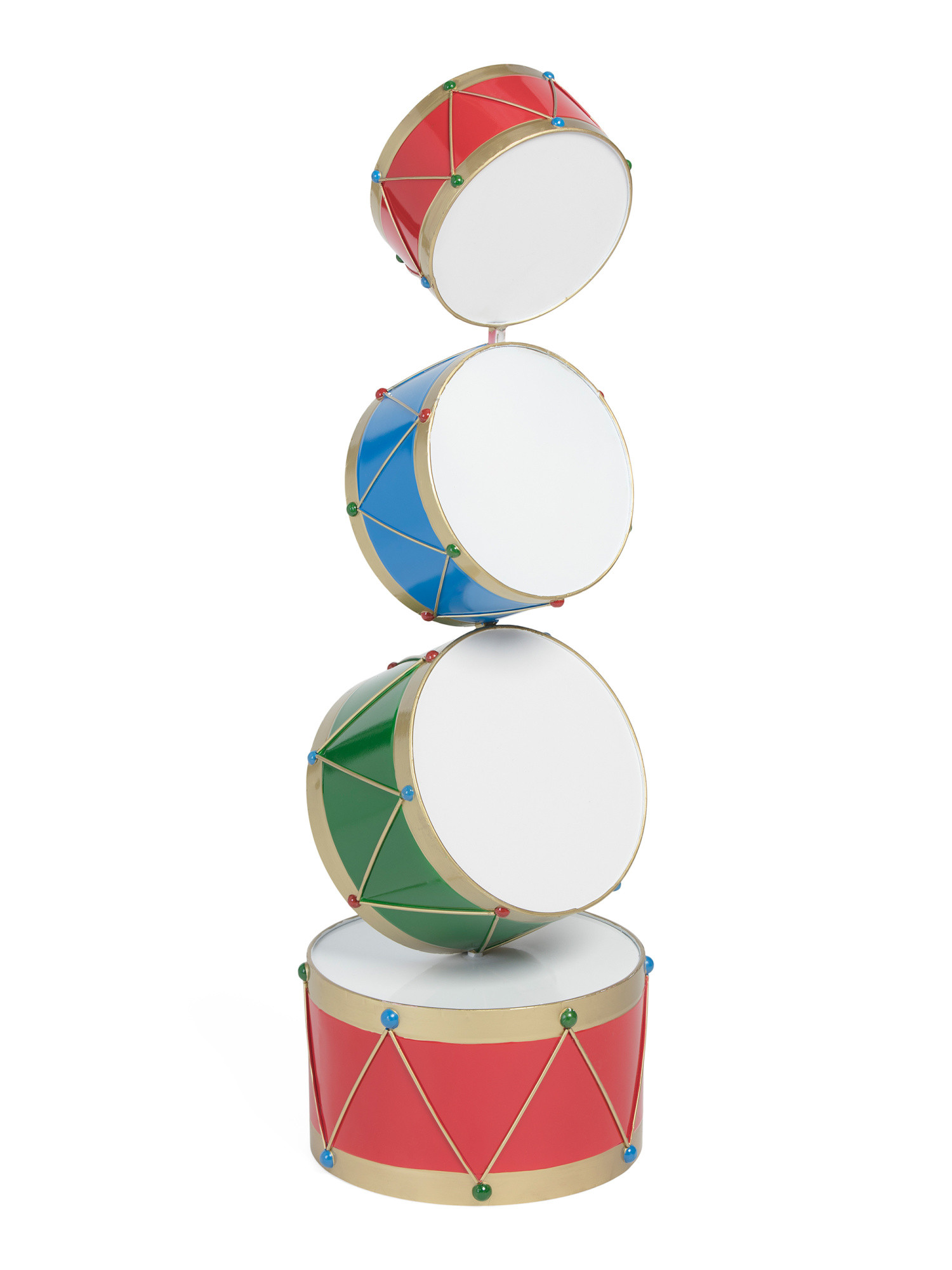 43in Outdoor Safe Iron Christmas Drum Decor | Pillows & Decor | Marshalls | Marshalls