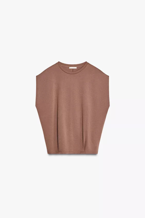 WASHED INTERLOCK T-SHIRT | Zara UK