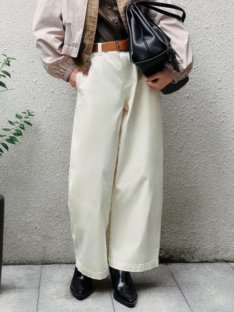 Loose Fit Barrel Leg Pants | Urban Revivo