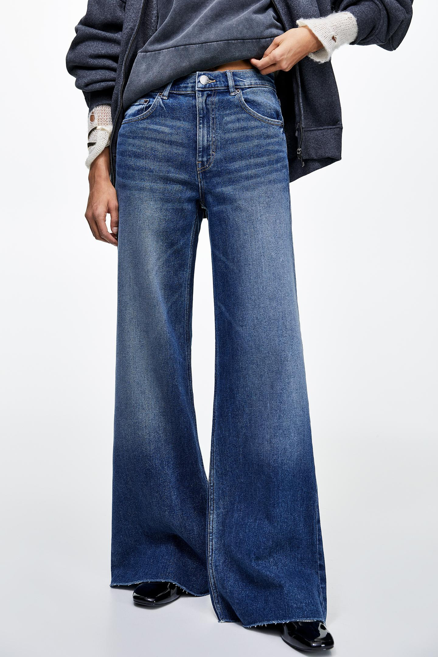 Jean large mid rise décontracté | PULL and BEAR FR