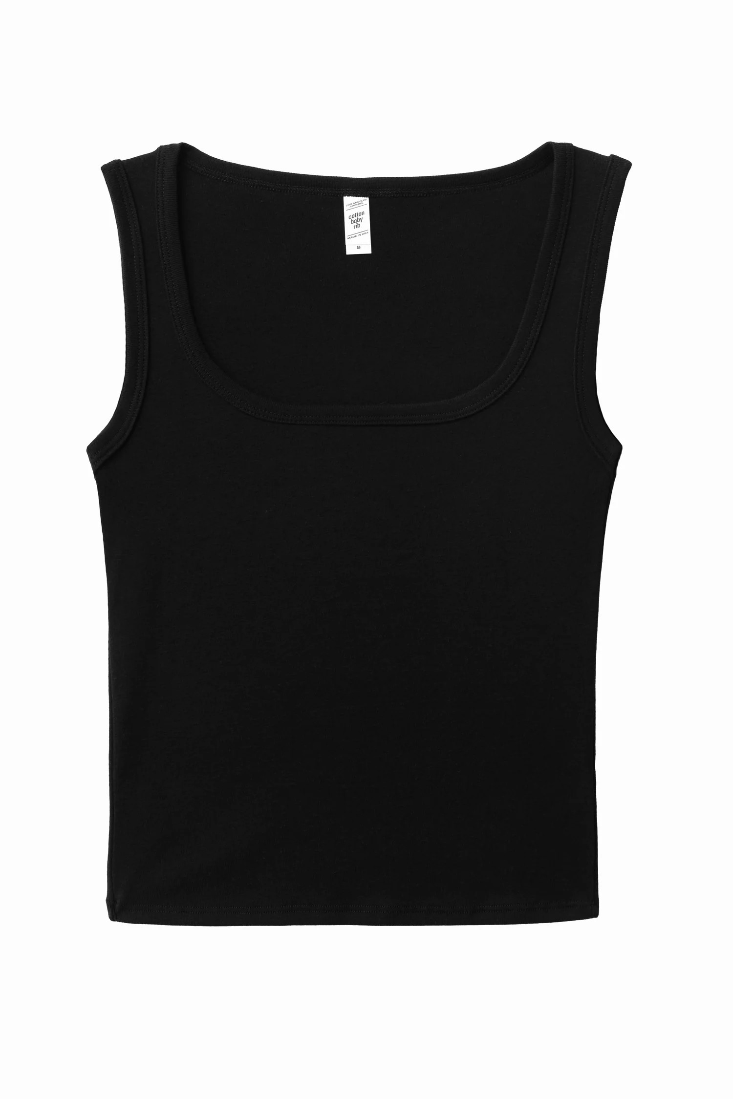 43055 - Baby Rib Square Neck Tank Top | Los Angeles Apparel