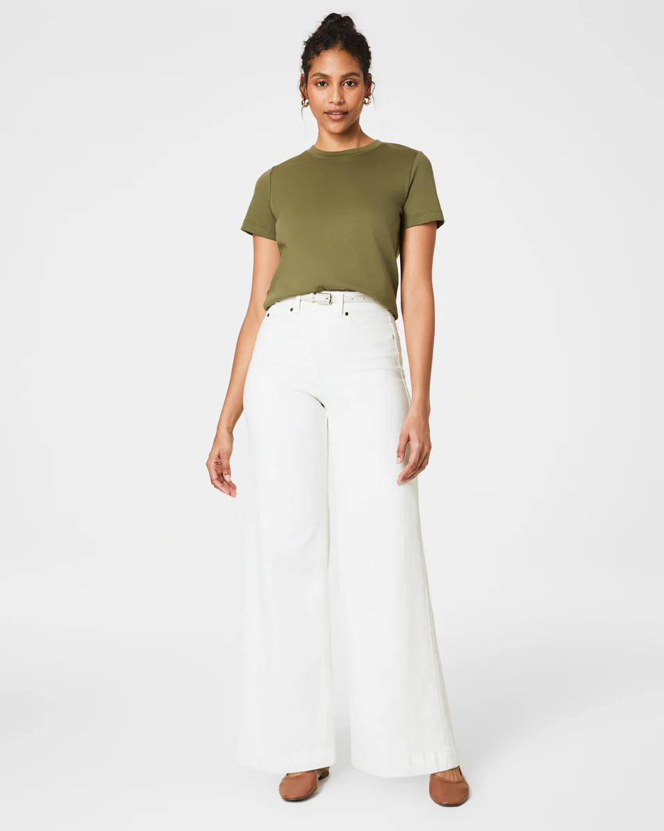 SPANXshape™ EveryWear Wide Leg Jeans, Chalk | Spanx