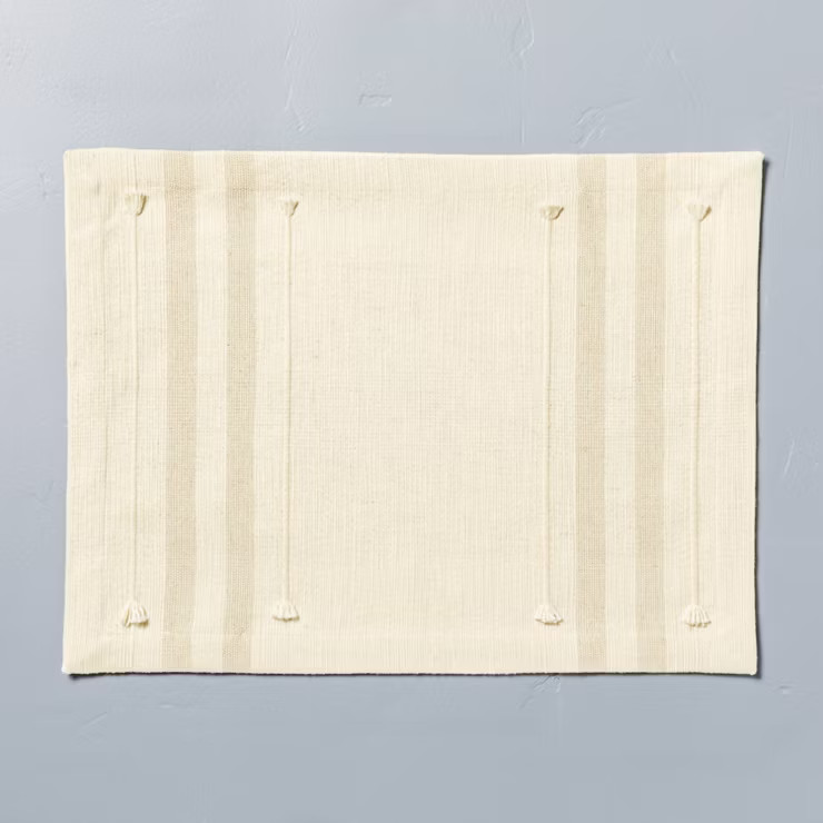 Borderline Placemat Sour Cream - Hearth & Hand™ with Magnolia | Target