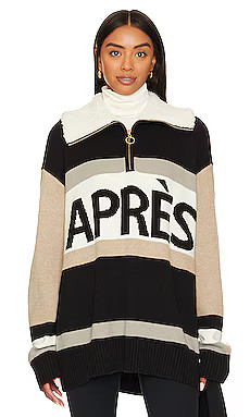 Show Me Your Mumu Weston Half Zip Pullover in Apres Stripe Knit from Revolve.com | Revolve Clothing (Global)