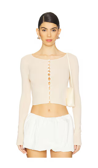 Ciara Cardigan in Beige | Revolve Clothing (Global)