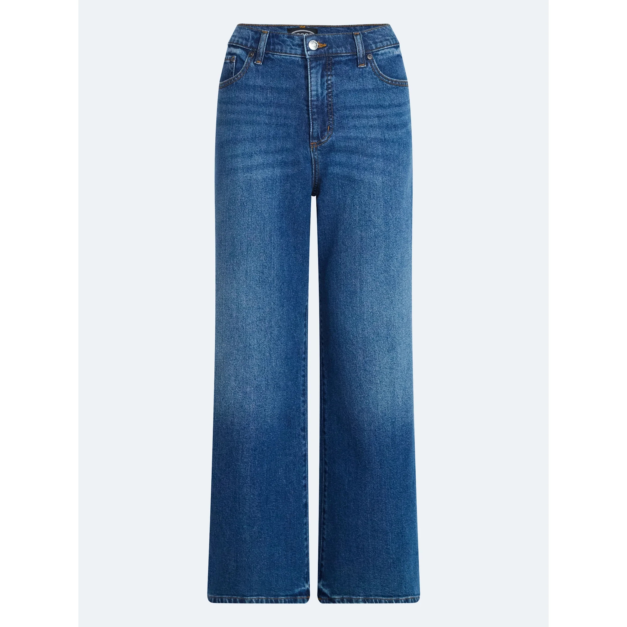 Scoop Women's Wide Leg Low Slung Jeans, 29" Inseam, Sizes 0-20 | Walmart (US)