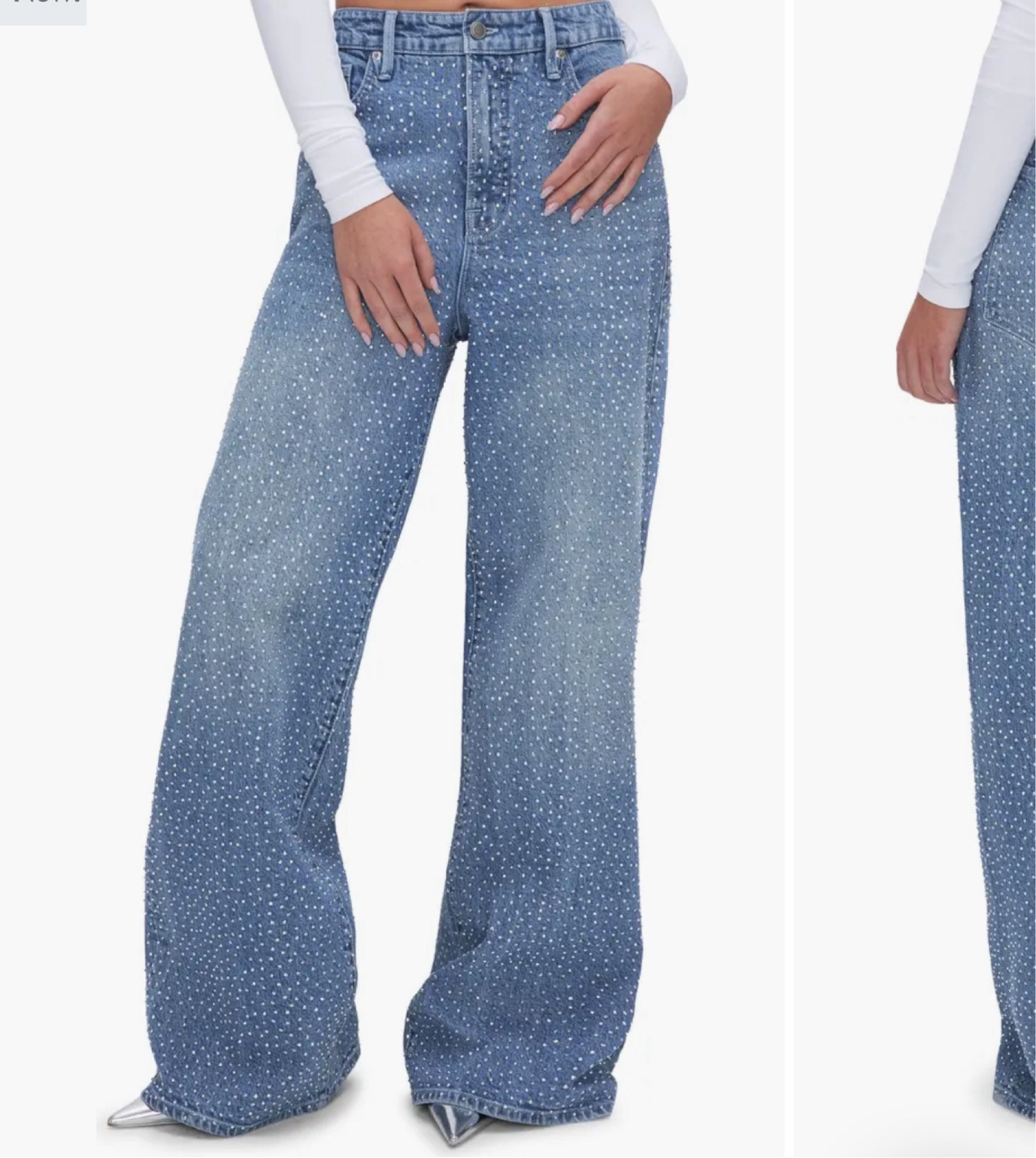 New arrival! Good American embellished jeans ❄️💎 
